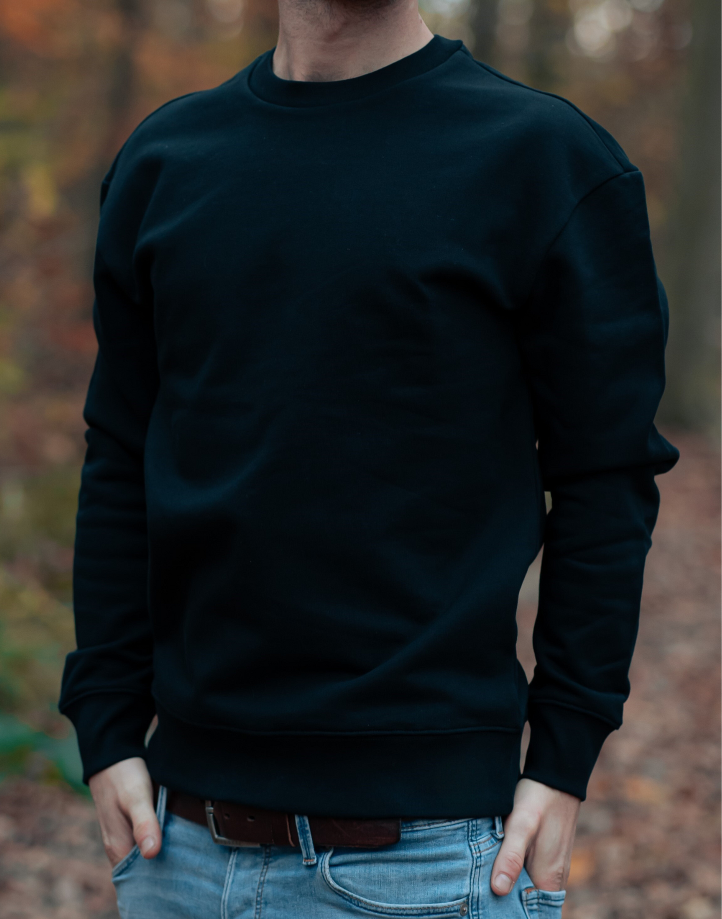 Premium Unisex Pullover mit hängenden Schultern