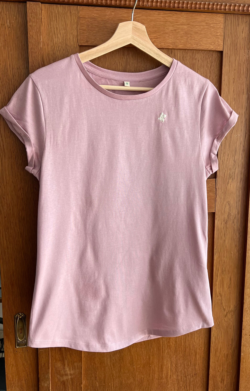 T-Shirt Biene, S, purple rose