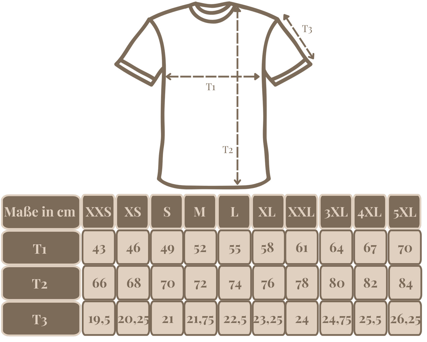 Unisex Schriftzug-Shirt