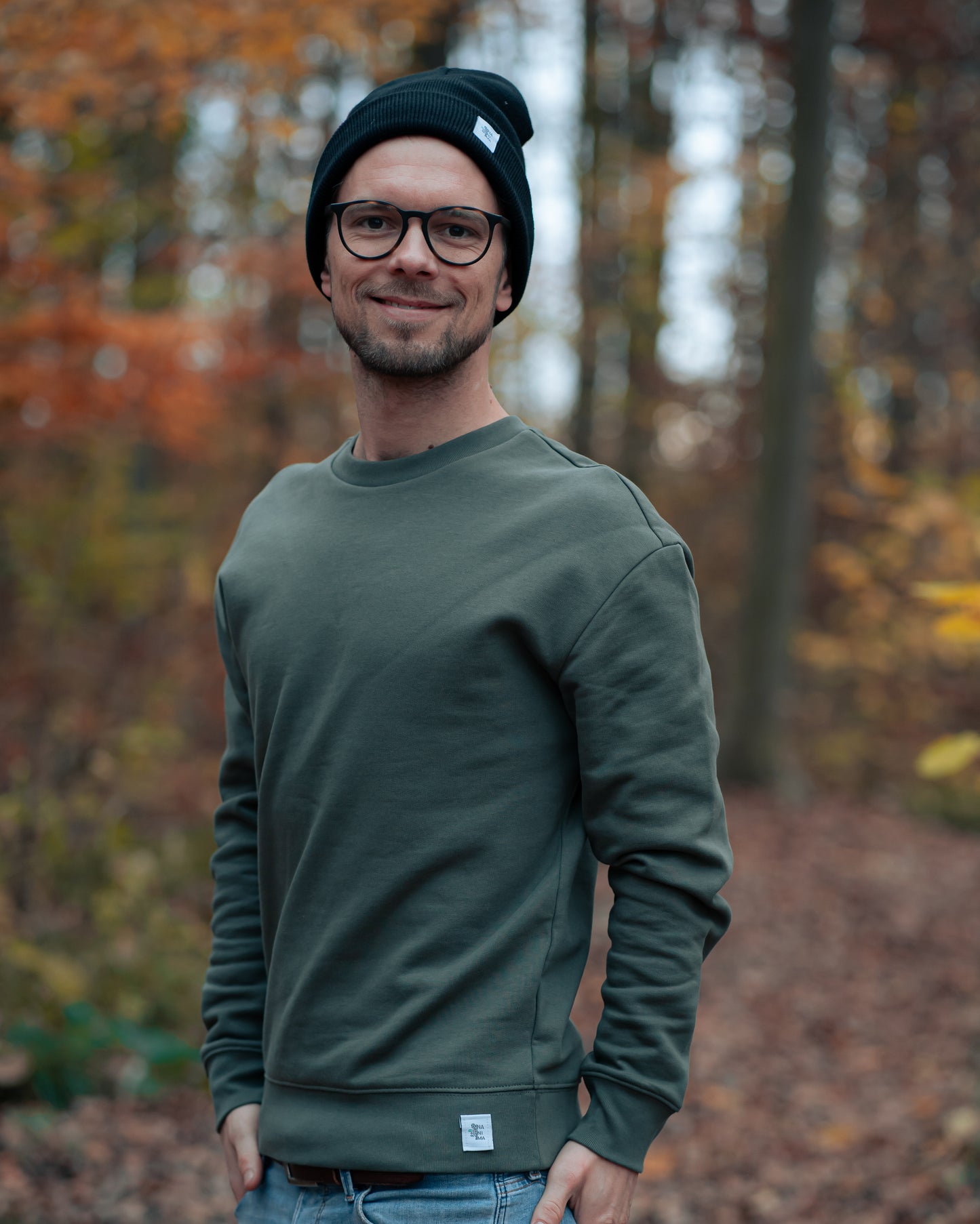 Premium Unisex Pullover mit hängenden Schultern Nanima