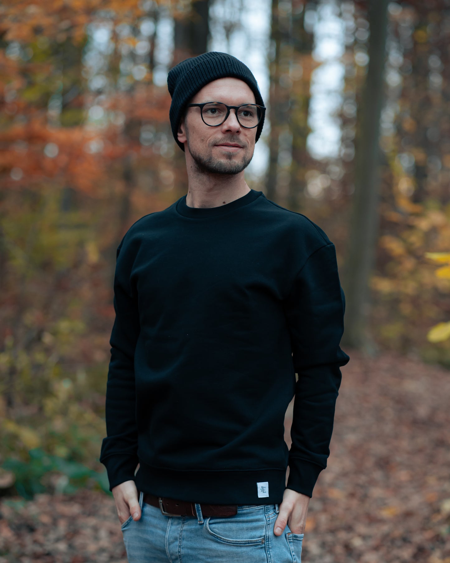 Premium Unisex Pullover mit hängenden Schultern Nanima