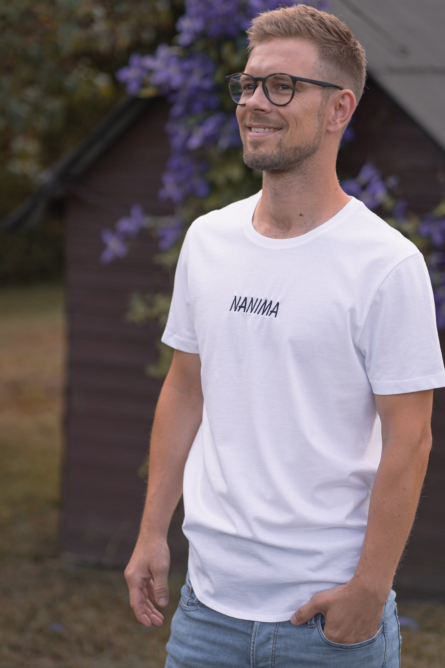 Unisex Schriftzug-Shirt