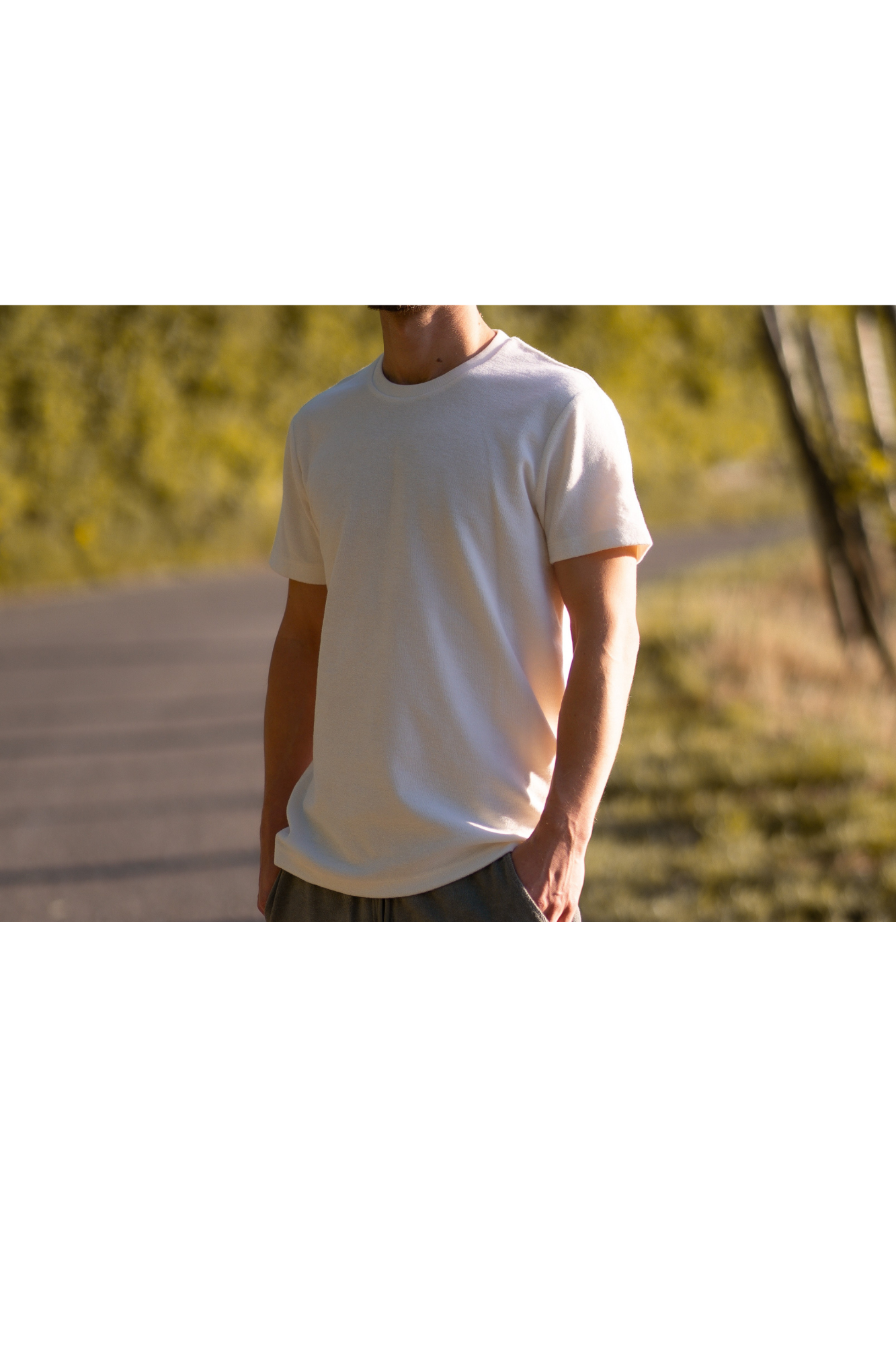 Herren Frottee T-shirt