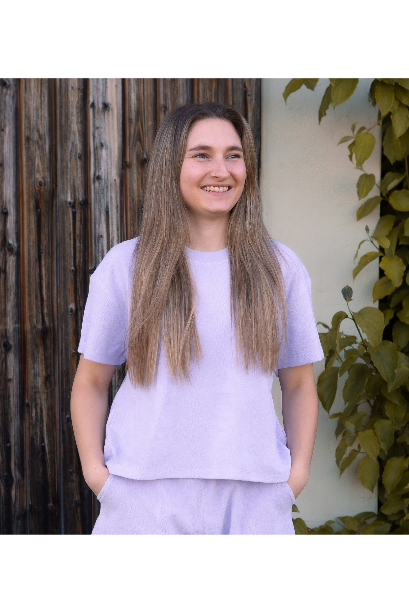 Damen Frottee T-shirt