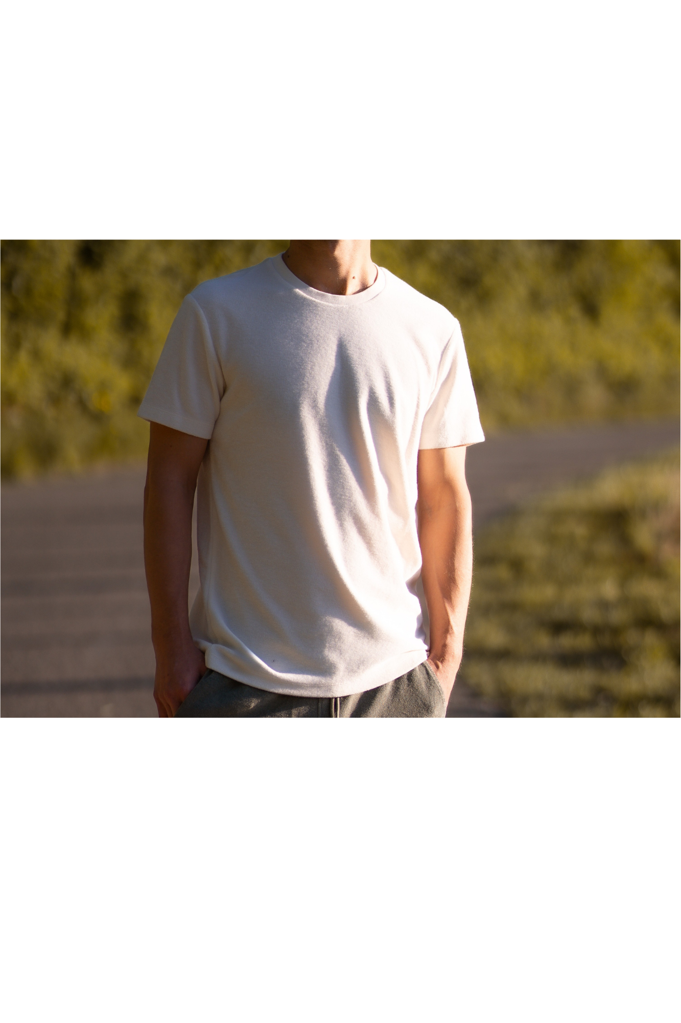 Herren Frottee T-shirt