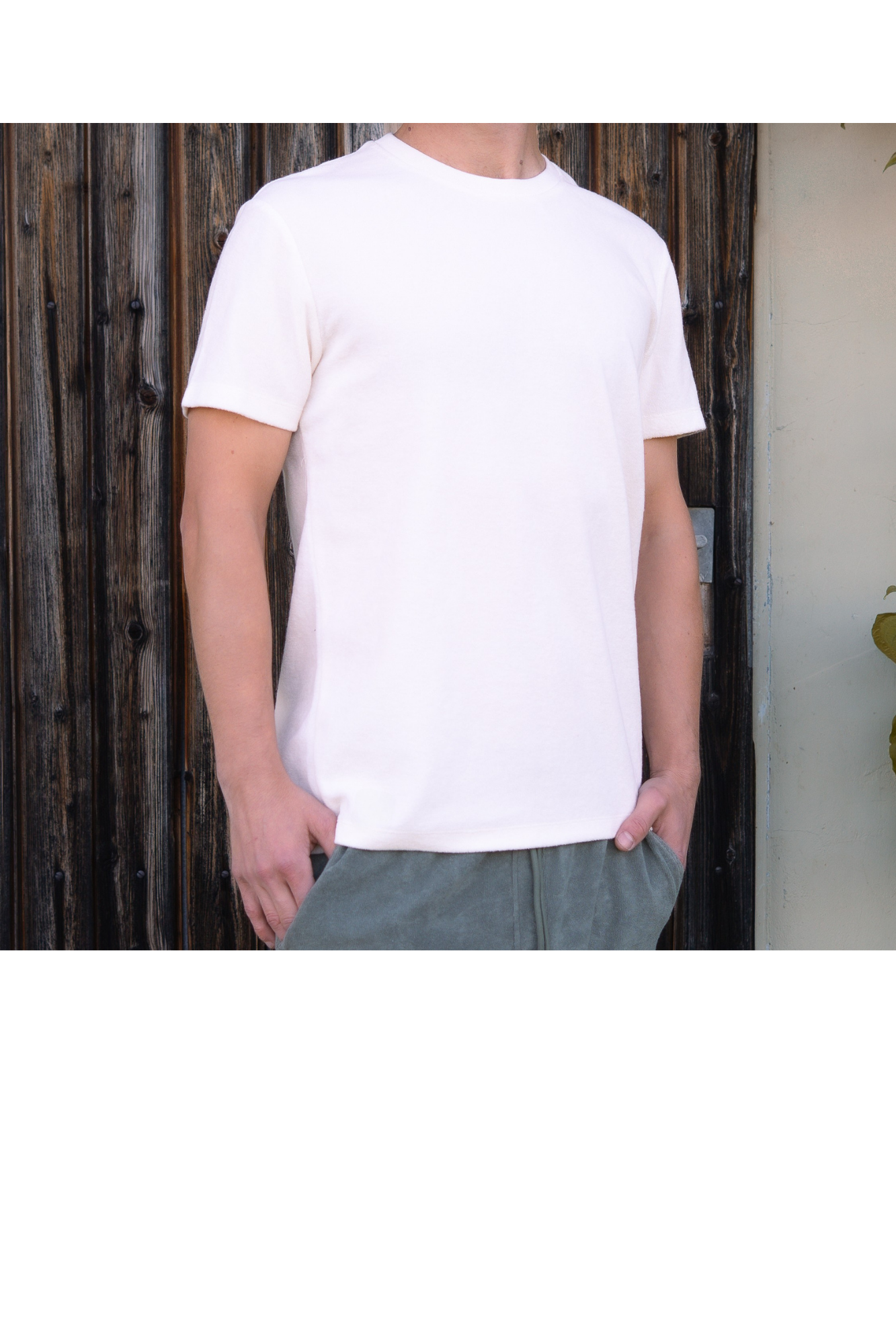 Herren Frottee T-shirt