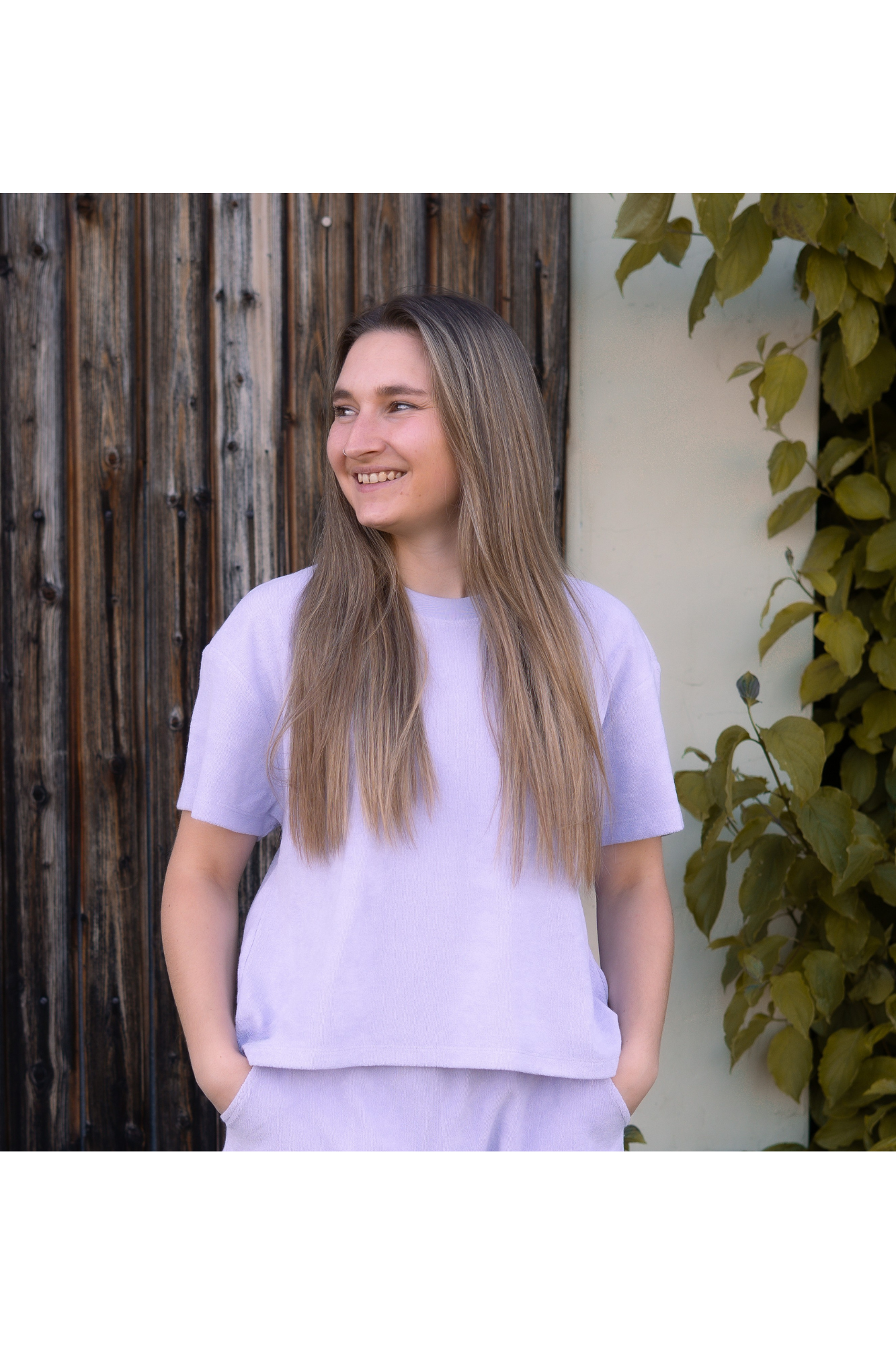 Damen Frottee T-shirt