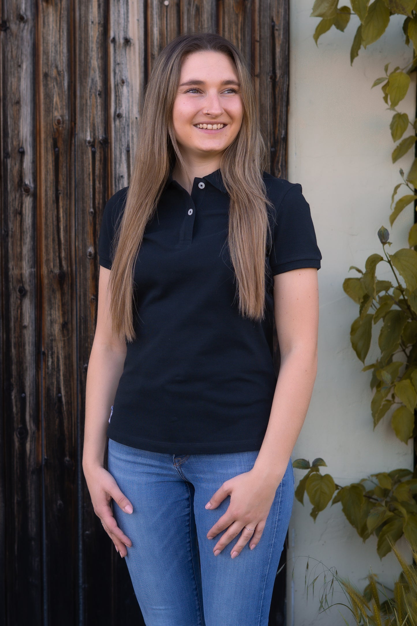 Premium Damen-Poloshirt Nanima